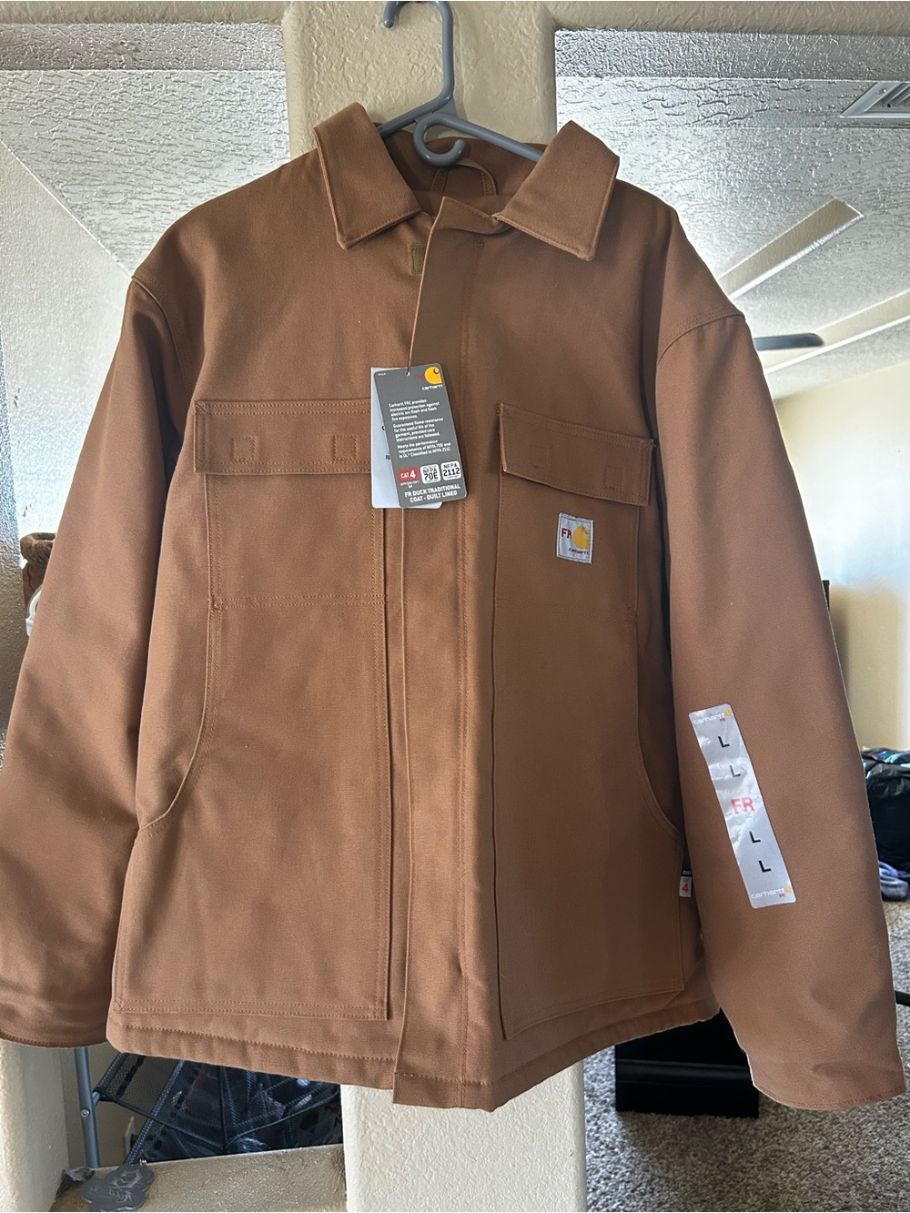 Carhartt Fire Resistant Duck Traditional Coat - Quilt Lined